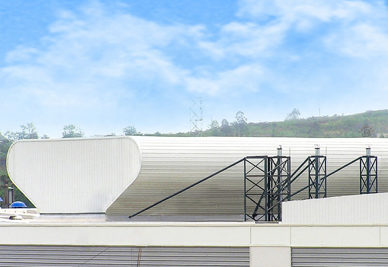 Steel roof ridge vent